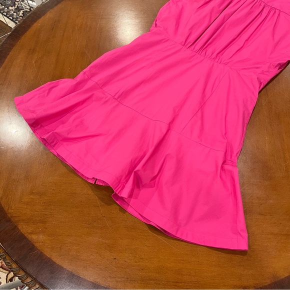 NEW MICHAEL MICHAEL KORS Pleated Cap Sleeve Mini Dress Pink Medium Shirt Dress - Picture 8 of 16